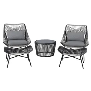 Image Salon de jardin ECLOZ Eloise - Anthracite à 258,30€
