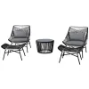Image Salon de jardin ECLOZ Eloise - Anthracite à 258,30€