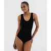 Image Maillot de bain Femme - Une pièce extensible taille unique - Rouge ou Noir à 17,49€