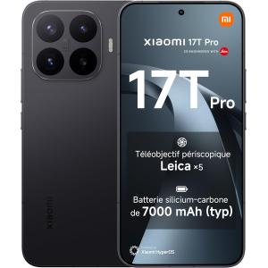 Image Smartphone Xiaomi 17T Pro 12Go/512Go - Violet, Bleu ou Noir à 903€