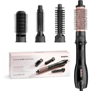 Image Brosse soufflante BaByliss Smooth Finish 1200 AS122E - Noir/Rose à 26,90€