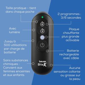 Image Stylo anti-moustique Beurer BiteX Max - Deep Black à 24,99€