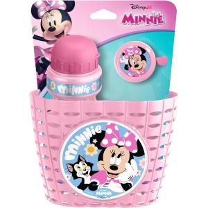 Image Corbeille + Bidon + Sonnette Stamp Minnie It's Me - Rose à 14,99€