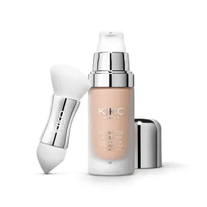 Image Fond de teint KIKO Milano Snow-Kissed Holiday Silky Hydra Foundation & Concealer SPF30 03 Blanched Almond à 13€