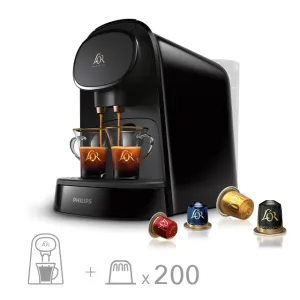 Image Machine à café L'OR BARISTA Original Piano Noir + 200 Capsules à 84,99€