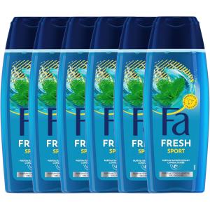 Image Pack 6 Gel Douche Homme Fa Fresh Sport - Citron Menthe à 6,48€