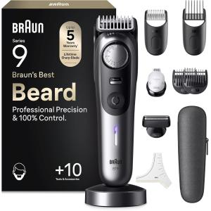 Image Tondeuse barbe Braun Series 9 BT9545 - Chrome à 109,99€