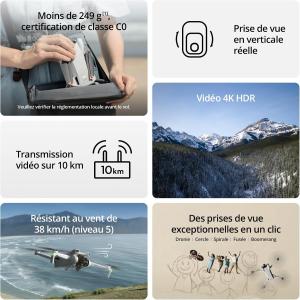 Image Drone DJI Mini 3 MT3PD - Gris à 285,99€