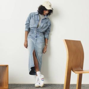 Image Robe-chemise Levi's Mi-longue Denim - Feeling This - Bleu à 60,00 €