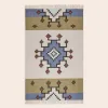 Image Tapis de sol BOUEKRI - 100% Laine - Naturel et bleu à 63,20€