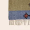 Image Tapis de sol BOUEKRI - 100% Laine - Naturel et bleu à 63,20€