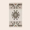 Image Tapis de sol BOUEKRI - 100% Laine - Naturel et bleu à 63,20€