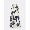 Image Robe Mango Robe à découpes et imprimé floral - Écru à 29,99€
