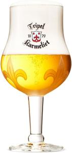 Image Coffret Bière Tripel Karmeliet 4 Bouteilles 33cl + 1 verre
