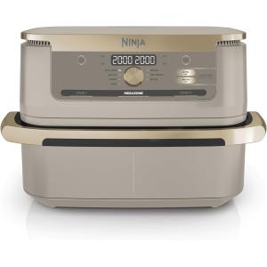 Image [Prime] Friteuse sans huile NINJA Foodi FlexDrawer AF500EUSD - Stone/Or à 174,99€