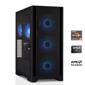 Image PC Gamer Memory PC Ryzen 5 7500F, RX 9070 XT, RAM 16Go, 1To - Noir à 1491,43€