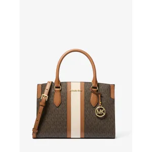 Image Sac Michael Kors Becca de taille moyenne avec bande à logo Signature à 125,00€