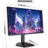 Image [Prime] Écran PC 27" 2K Gamer KOORUI G2722P - 200 Hz - Noir à 129,99€