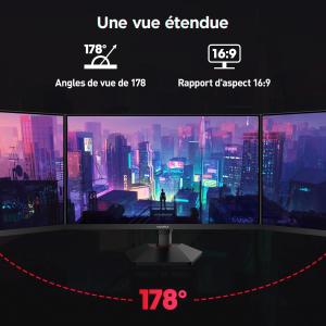 Image [Prime] Écran PC 27" 2K Gamer KOORUI G2722P - 200 Hz - Noir à 129,99€