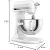 Image [Prime] Robot pâtissier KitchenAid 5KSM55SXXEWH - Blanc à 394,99€