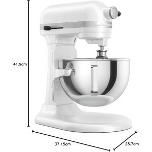 Image [Prime] Robot pâtissier KitchenAid 5KSM55SXXEWH - Blanc à 394,99€