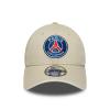 Image Casquette New Era 9FORTY Adjustable Paris Saint-Germain - Beige à 16€