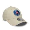 Image Casquette New Era 9FORTY Adjustable Paris Saint-Germain - Beige à 16€