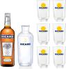 Image Lot Pastis de Marseille RICARD – 70cl, 45%, accompagné de 6 verres et d'une carafe pour un apéritif anisé parfait.