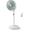 Image [Prime] Ventilateur Rowenta Turbo Silence Compact 3D Nomad QV5050F0 - Blanc et Eucalyptus à 109,99€