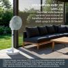 Image [Prime] Ventilateur Rowenta Turbo Silence Compact 3D Nomad QV5050F0 - Blanc et Eucalyptus à 109,99€