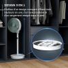 Image [Prime] Ventilateur Rowenta Turbo Silence Compact 3D Nomad QV5050F0 - Blanc et Eucalyptus à 109,99€
