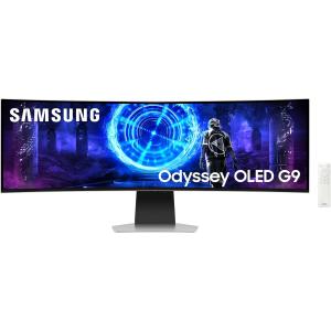 Image [Prime] Écran PC 49" Samsung Odyssey OLED G9 OLED G950 - 240Hz - Argent à 799,00€