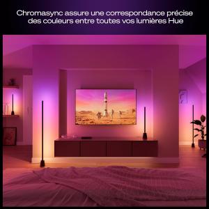 Image [Prime] Lampadaire LED Philips Hue Play - Noir à 99,99€