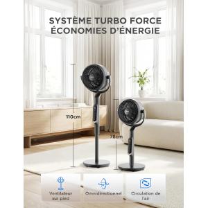 Image [Prime] Ventilateur circulateur d'air Midea FG18-26XRD - Gris à 63,99€
