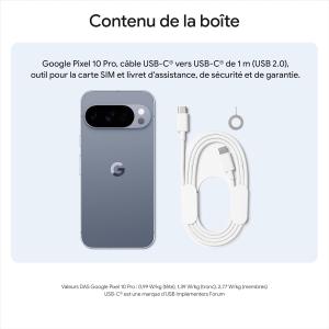 Image [Prime] Smartphone Google Pixel 10 Pro 256GB - Quartz Gris à 699,99€