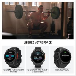 Image [Prime] Montre connectée Garmin fēnix 8 - Graphite à 592,10€