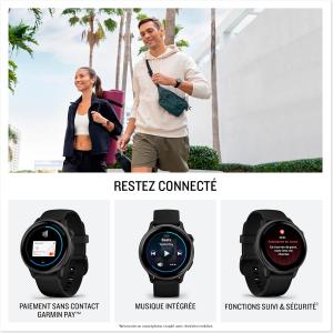 Image [Prime] Montre connectée Garmin vívoactive 6 - Pebble Grey à 199,00€