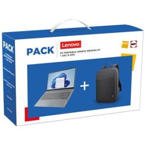 Image [Adhérent] Bundle PC Portable Lenovo IdeaPad Slim 3 15AMN8 - Gris Arctique à 599,99€ + Sac à dos + 50 OFFERTS