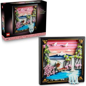 Image [Prime] Maquette LEGO Art Les Cerisiers en Fleurs 31218 - Japanese Cherry Blossom Landscape à 72,19€