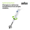 Image Mixeur plongeant BRAUN MQ10.201MWH - Blanc à 27,99€