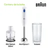Image Mixeur plongeant BRAUN MQ10.201MWH - Blanc à 27,99€