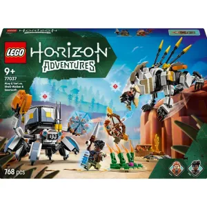 Image Jeu de construction LEGO Horizon Adventures 77037 Aloy et Varl contre Testudien et Dents de scie - 23,79€