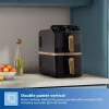 Image Airfryer PHILIPS NA462/70 Série 4000 Vertical Duo - Noir/Cuivre à 199,99 €