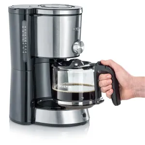 Image Cafetière filtre SEVERIN KA4825 - Noir et gris à 29,99€
