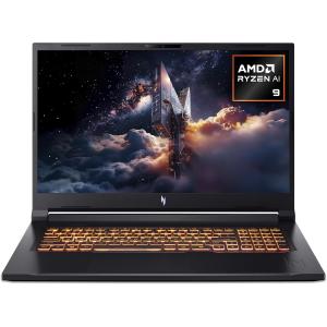 Image PC Portable 17" FHD gaming Acer Nitro V 17 AI ANV17-61-R42Y (Ryzen9, RAM 32Go, SSD 1To, RTX5070) - Noir à 1 399€