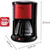 Image Cafetière filtre Moulinex Subito FG360D11 - Rouge à 32,99€