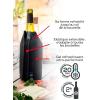 Image Coffret cadeau Bubbles Rafraîchisseur Frizz et bouchon à champagne Line - Gris Roche à 29,50€
