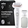 Image Épilateur électrique Braun Silk-épil 9 9-030 - Blanc/Rose à 99,99€