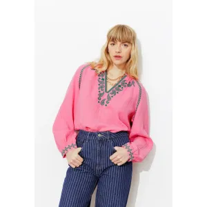 Image Blouse Promod GINGER - Rose fuchsia ou Vert Emeraude à 17,99€
