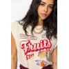 Image T-shirt Promod imprimé Fruits Freshly Picked - Imprimé écru à 15€